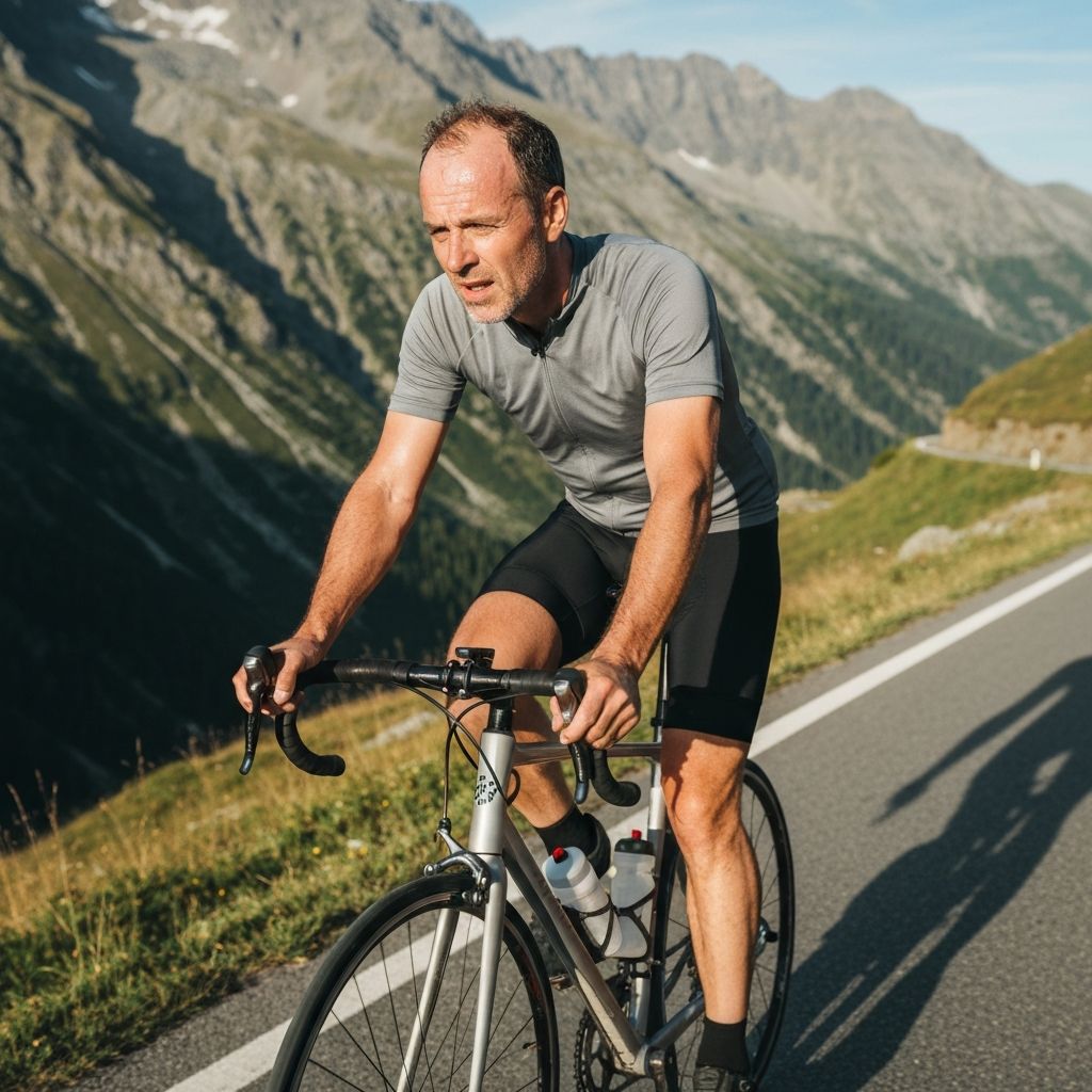 Person engaged in endurance activity