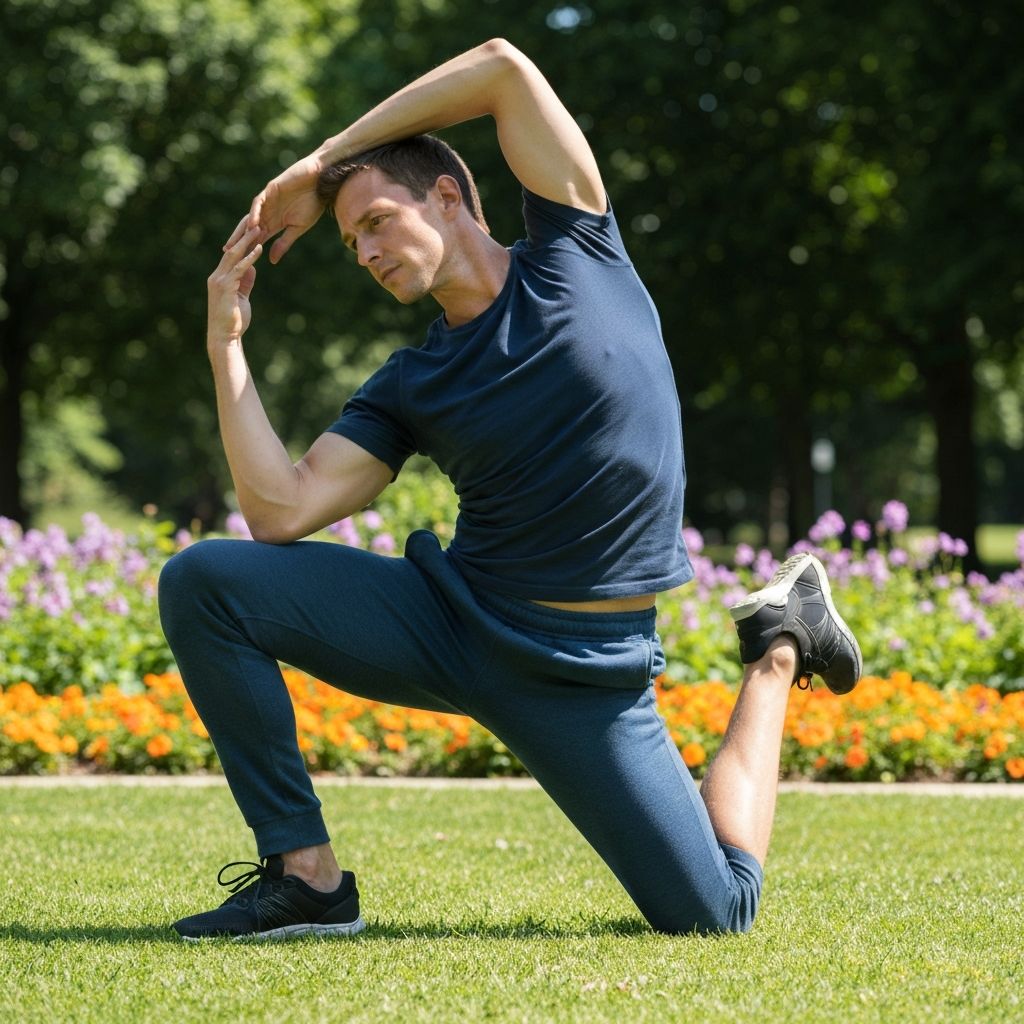 Person maintaining active joint mobility